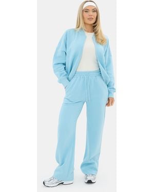 I Saw It First Wide Leg Joggers - Blue