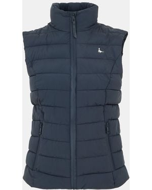 Jack Wills Badwell Lightweight Waterproof Puffer Gilet - Blue