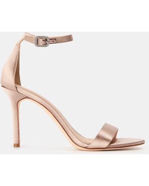 Ralph Lauren Real Leather Allie Heeled Sandals - Pink