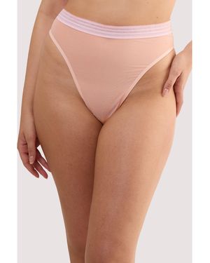 Playful Promises Icon Blush High Waist Thong - Pink