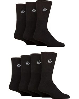 Jeff Banks 7 Pack Sport Crew Socks - Black