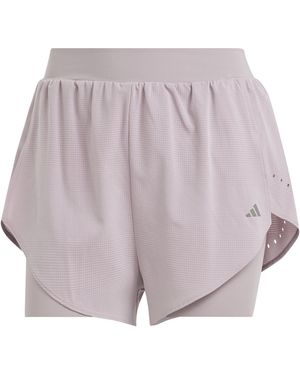 adidas Designed For Training Hiit 2-In-1 Shorts - Purple