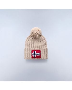 Napapijri Semiury Beanie Hat Adults - White
