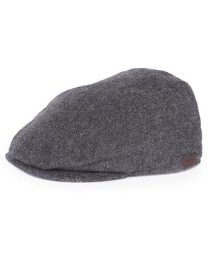 Barbour Barlow Wool Mix Flat Cap - Grey