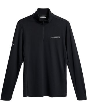 J.Lindeberg Jlg Emmanuel Half-Zip Pullover Jumper - Black