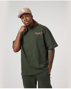 TELA CRUZ Oversized Design T-Shirt - Green