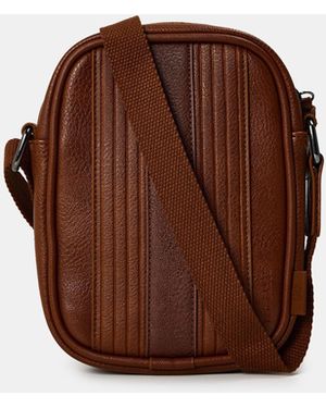 Ted Baker Striped Flight Cross Body Bag - Brown
