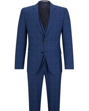 BOSS Classic Structured Suit - Blue