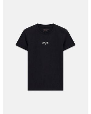 Guess Star Print Slim Fit T-Shirt - Black