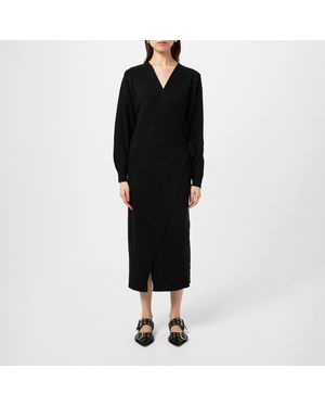 Pretty Lavish Beau Wrap Midi Dress - Black