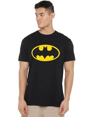 Batman Logo Cotton T-Shirt - Black