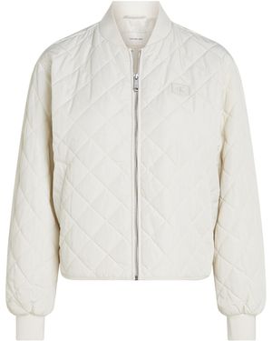Calvin Klein Lw Quilted Jacket - White