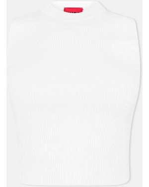 HUGO Knitted T-Shirt - White