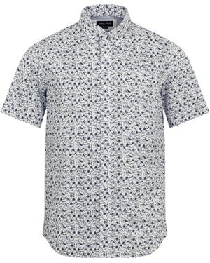 Eden Park Shirt With Exclusive Floral Print - Grey