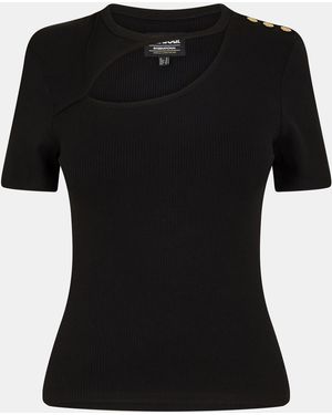Barbour Jenny Cut Out Top - Black