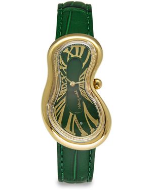 Exaequo Melting Quartz Analogue Watch - Green