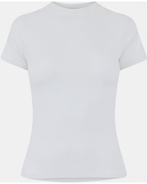 Mars the Label Sculpt Short Sleeve Top - White
