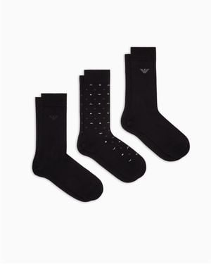Emporio Armani Crew Socks - Black