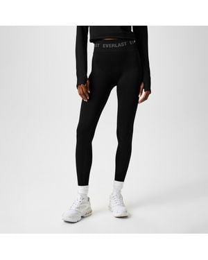 Everlast Seamless Logo Yoga Trousers - Black