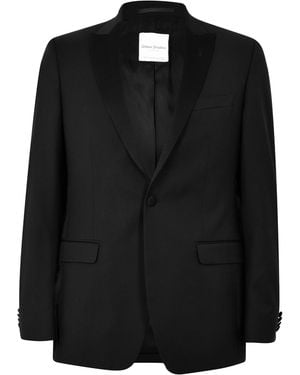 Without Prejudice Messina Slim Fit Tuxedo Suit Jacket - Black