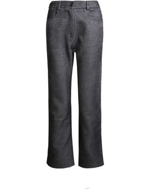Amy Lynn Lupe Straight Leg Trousers - Grey