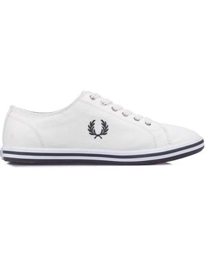 Fred Perry Kingston Twill Trainers Size 6.5 - White