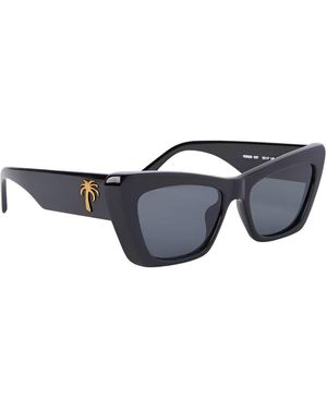 Palm Angels Accessories Fairfield Rectangle Sunglasses - Blue