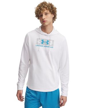 Under Armour Rv Terry Logo Performance Hoodie - White