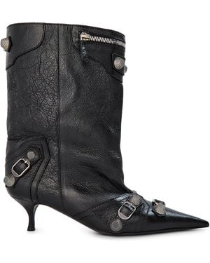 Balenciaga Wide Cagole 50Mm Booties - Black