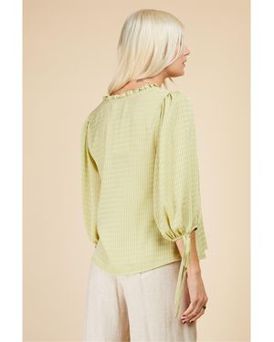 Little Mistress Long-Sleeve Blouse - Yellow