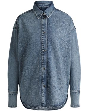 BOSS Long Sleeve Denim Shirt - Blue