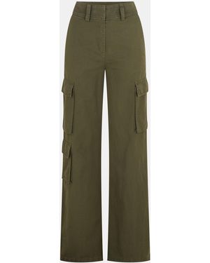 HUGO Hala Straight Leg Trouser - Green