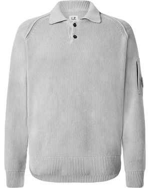 C.P. Company Cp Chenille Polo Sn64 - Grey