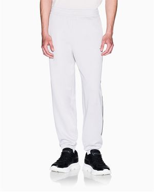 ARMANI EXCHANGE Closed Hem Fleece Joggers - White