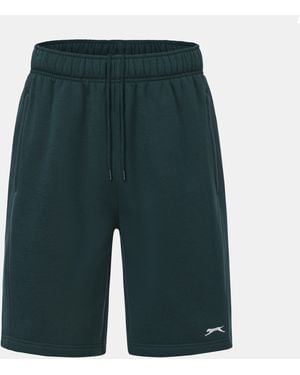 Slazenger 1881 Fleece Shorts - Green