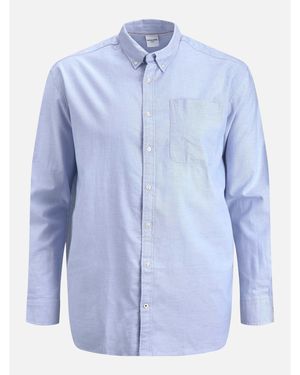 Jack & Jones Long Sleeve Oxford Shirt - Blue