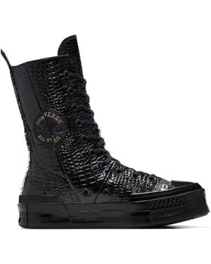 Converse Adults Chuck 70 Plus Xhi Leather High-Top Trainers - Black