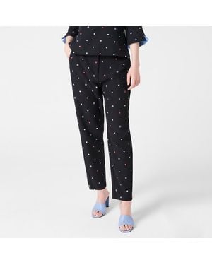 Biba Side Stripe Trousers - Black