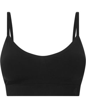 Ralph Lauren Unlined Wire-Free Seamless Scoop Bralette - Black