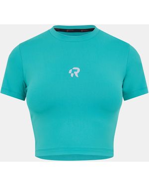 Red Run Baby Tee - Blue