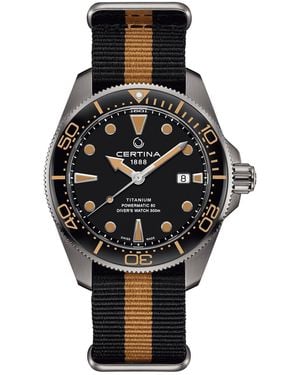 Certina Action Diver Automatic Analogue Watch - Black