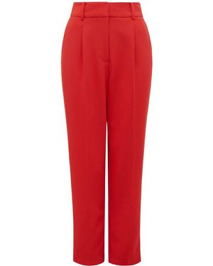 Forever New Avina Straight Leg Trousers - Red