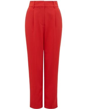 Forever New Avina Straight Leg Trousers - Red
