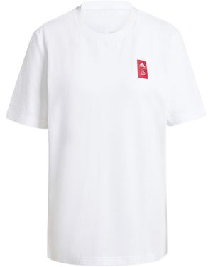 adidas Ajax Amsterdam Cycling Graphic T-Shirt Adults - White