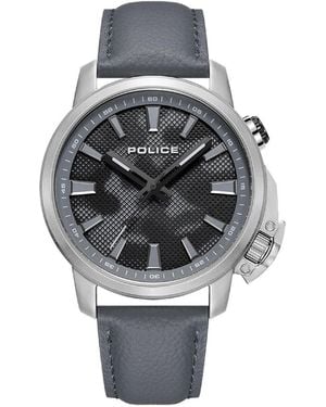 Police Analogue Quartz Watch - Metallic
