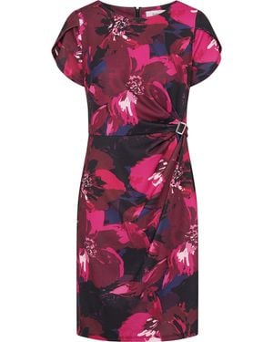 Gina Bacconi Roby Floral Print Dress - Pink