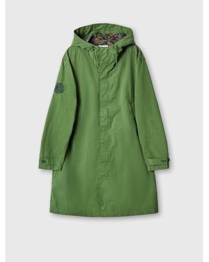 Pretty Green Feltham Military-Inspired Hooded Parka - Green