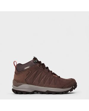 Obōz Sypes Wide Leather Waterproof Hiking Boot - Brown