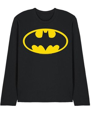 Dc Comics Batman Logo Long Sleeve T-Shirt - Black