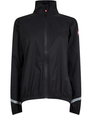 Castelli Windproof Water-Resistant Reflective Performance Cycling Jacket - Black